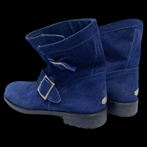 Jimmy Choo Blue Suede Leather Boots, 36.5 / 6 - Picture 3 of 5